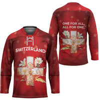 Switzerland Hockey Jersey One For All All For One - Wonder Print Shop