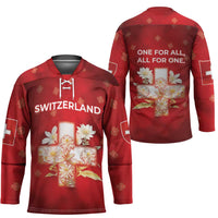 Switzerland Hockey Jersey One For All All For One - Wonder Print Shop