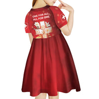 Switzerland Kid Short Sleeve Dress One For All All For One - Wonder Print Shop