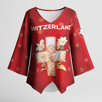 Switzerland Kimono Sleeve Blouse One For All All For One - Wonder Print Shop