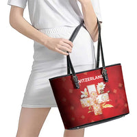 Switzerland Leather Tote Bag One For All All For One - Wonder Print Shop