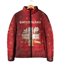 Switzerland Padded Jacket One For All All For One - Wonder Print Shop