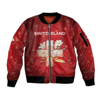 Switzerland Sleeve Zip Bomber Jacket One For All All For One - Wonder Print Shop