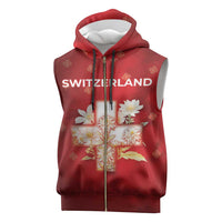 Switzerland Sleeveless Zip Hoodie One For All All For One - Wonder Print Shop