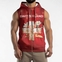 Switzerland Sleeveless Zip Hoodie One For All All For One - Wonder Print Shop