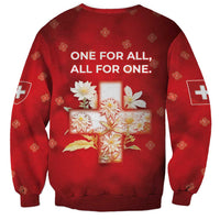 Switzerland Sweatshirt One For All All For One - Wonder Print Shop