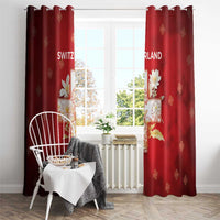Switzerland Window Curtain One For All All For One - Wonder Print Shop
