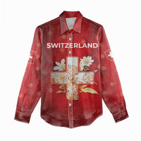 Switzerland Women Casual Shirt One For All All For One - Wonder Print Shop