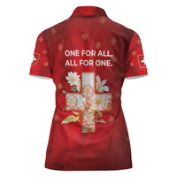 Switzerland Women Polo Shirt One For All All For One - Wonder Print Shop
