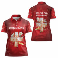 Switzerland Women Polo Shirt One For All All For One - Wonder Print Shop