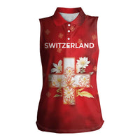Switzerland Women Sleeveless Polo Shirt One For All All For One - Wonder Print Shop