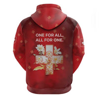 Switzerland Zip Hoodie One For All All For One - Wonder Print Shop