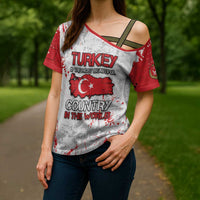 Turkey Cross Shoulder Shirt Half Turkish Is Better Than None - Wonder Print Shop