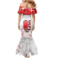 Turkey Family Matching Mermaid Dress and Hawaiian Shirt Half Turkish Is Better Than None - Wonder Print Shop