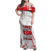 Turkey Family Matching Off Shoulder Maxi Dress and Hawaiian Shirt Half Turkish Is Better Than None - Wonder Print Shop
