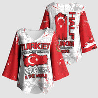 Turkey Kimono Sleeve Blouse Half Turkish Is Better Than None - Wonder Print Shop