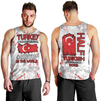 Turkey Men Tank Top Half Turkish Is Better Than None - Wonder Print Shop