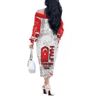 Turkey Off The Shoulder Long Sleeve Dress Half Turkish Is Better Than None - Wonder Print Shop