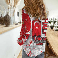 Turkey Women Casual Shirt Half Turkish Is Better Than None - Wonder Print Shop