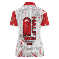 Turkey Women Polo Shirt Half Turkish Is Better Than None - Wonder Print Shop