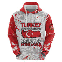 Turkey Zip Hoodie Half Turkish Is Better Than None - Wonder Print Shop