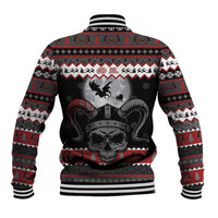 Vikings Christmas Baseball Jacket Fa La La La Fus Ro Dah - Wonder Print Shop
