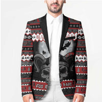 Vikings Christmas Blazer Fa La La La Fus Ro Dah - Wonder Print Shop