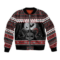 Vikings Christmas Bomber Jacket Fa La La La Fus Ro Dah - Wonder Print Shop
