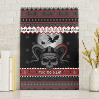 Vikings Christmas Canvas Wall Art Fa La La La Fus Ro Dah - Wonder Print Shop