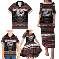 Vikings Christmas Family Matching Puletasi and Hawaiian Shirt Fa La La La Fus Ro Dah - Wonder Print Shop