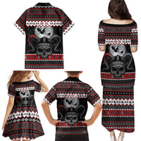 Vikings Christmas Family Matching Puletasi and Hawaiian Shirt Fa La La La Fus Ro Dah - Wonder Print Shop
