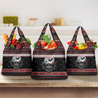 Vikings Christmas Grocery Bag Fa La La La Fus Ro Dah - Wonder Print Shop