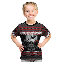 Vikings Christmas Kid T Shirt Fa La La La Fus Ro Dah - Wonder Print Shop