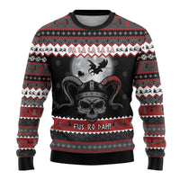 Vikings Christmas Ugly Christmas Sweater Fa La La La Fus Ro Dah - Wonder Print Shop