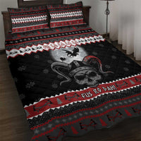 Vikings Christmas Quilt Bed Set Fa La La La Fus Ro Dah - Wonder Print Shop