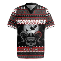 Vikings Christmas Rugby Jersey Fa La La La Fus Ro Dah - Wonder Print Shop