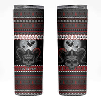 Vikings Christmas Skinny Tumbler Fa La La La Fus Ro Dah - Wonder Print Shop