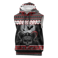 Vikings Christmas Sleeveless Hoodie Fa La La La Fus Ro Dah - Wonder Print Shop