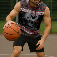 Vikings Christmas Sleeveless Hoodie Fa La La La Fus Ro Dah - Wonder Print Shop