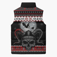 Vikings Christmas Sleeveless Puffer Jacket Fa La La La Fus Ro Dah - Wonder Print Shop