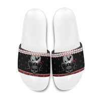 Vikings Christmas Slide Sandals Fa La La La Fus Ro Dah - Wonder Print Shop