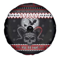 Vikings Christmas Spare Tire Cover Fa La La La Fus Ro Dah - Wonder Print Shop