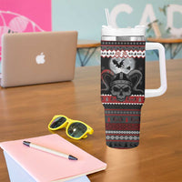 Vikings Christmas Tumbler With Handle Fa La La La Fus Ro Dah - Wonder Print Shop