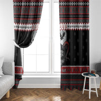 Vikings Christmas Window Curtain Fa La La La Fus Ro Dah - Wonder Print Shop