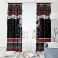 Vikings Christmas Window Curtain Fa La La La Fus Ro Dah - Wonder Print Shop