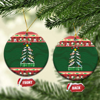 Fishing Christmas Ceramic Ornament Merry Fishmas - Wonder Print Shop