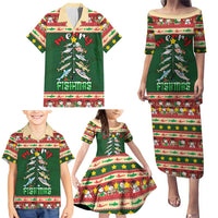 Fishing Christmas Family Matching Puletasi and Hawaiian Shirt Merry Fishmas - Wonder Print Shop