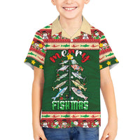 Fishing Christmas Family Matching Puletasi and Hawaiian Shirt Merry Fishmas - Wonder Print Shop