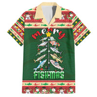 Fishing Christmas Hawaiian Shirt Merry Fishmas - Wonder Print Shop