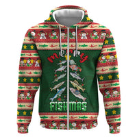 Fishing Christmas Hoodie Merry Fishmas - Wonder Print Shop
